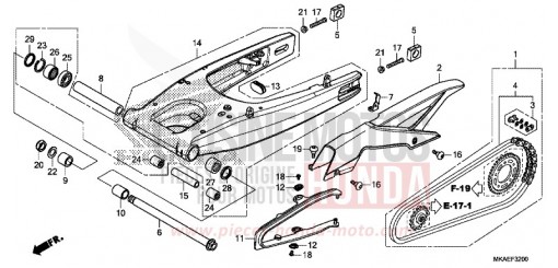 COUSSIN ARRIERE NC750DG de 2016